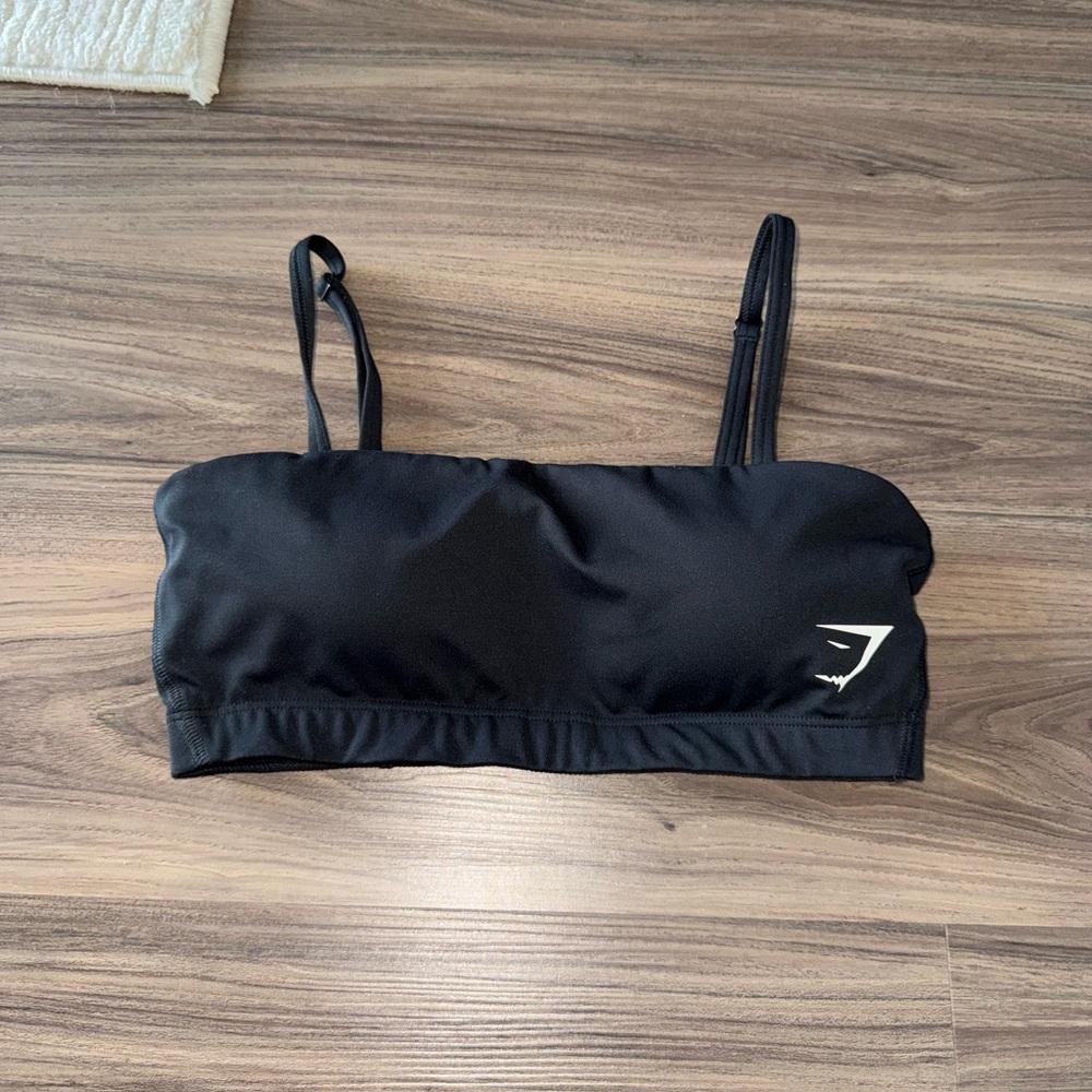 Gymshark Black Bandeau Sports Bra